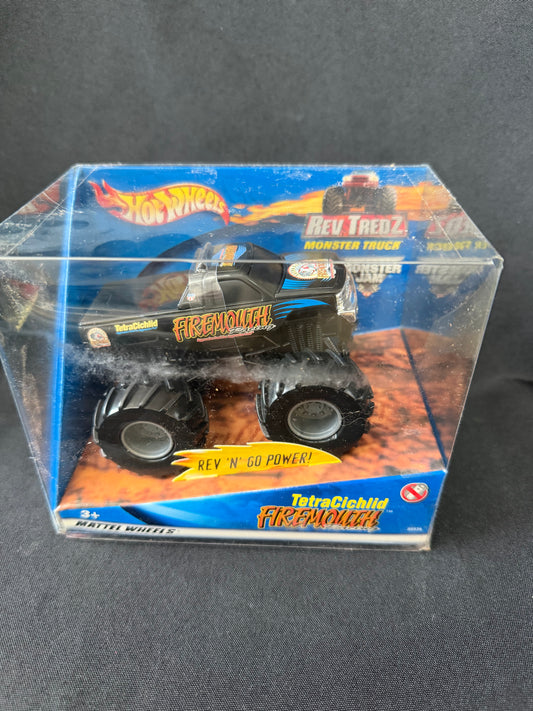 Hot Wheels Monster Jam — Tetra Firemouth Rev Tredz Trucks (Set of 2)