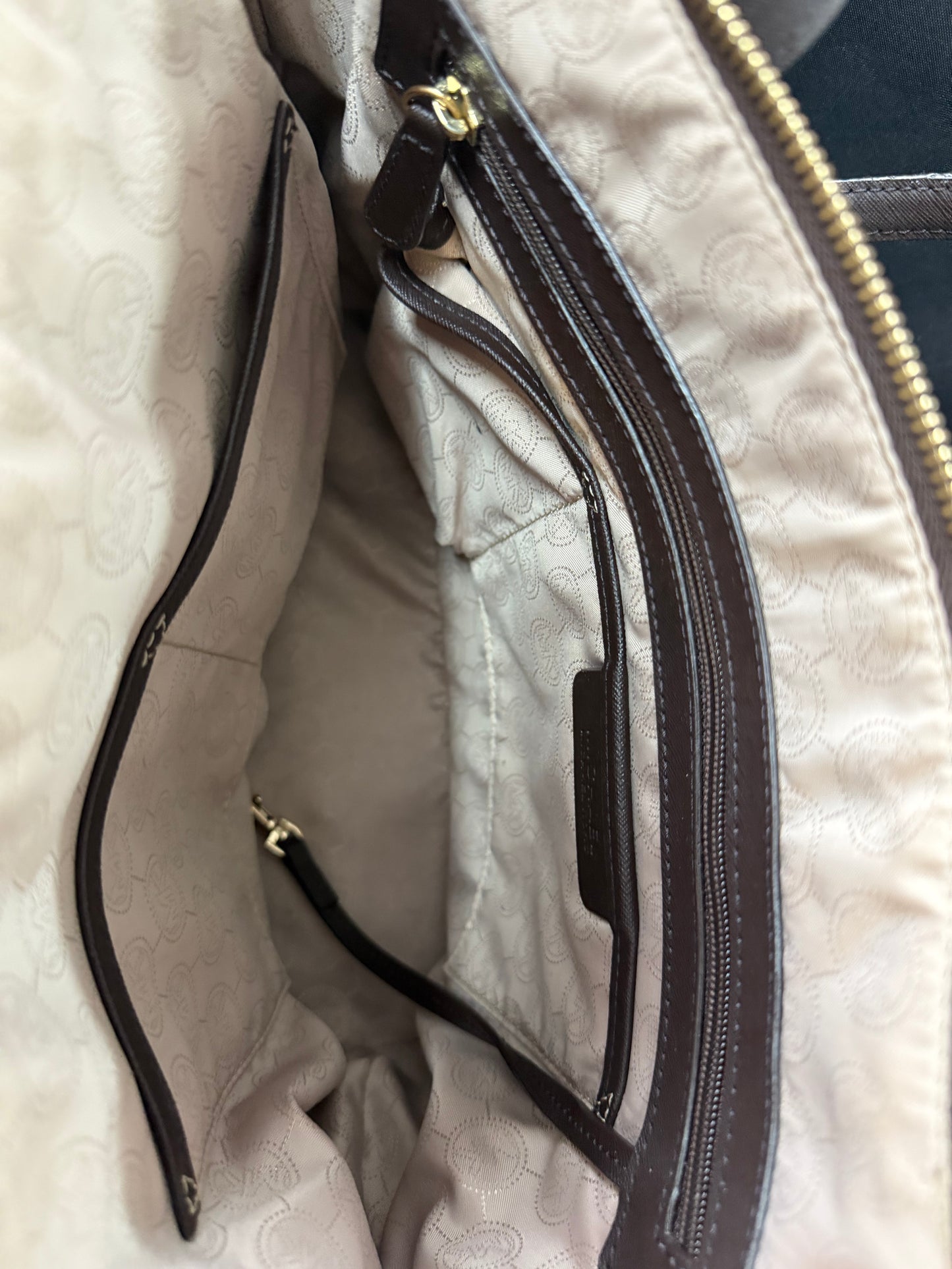 Michael Kors Brown Leather Tote Bag