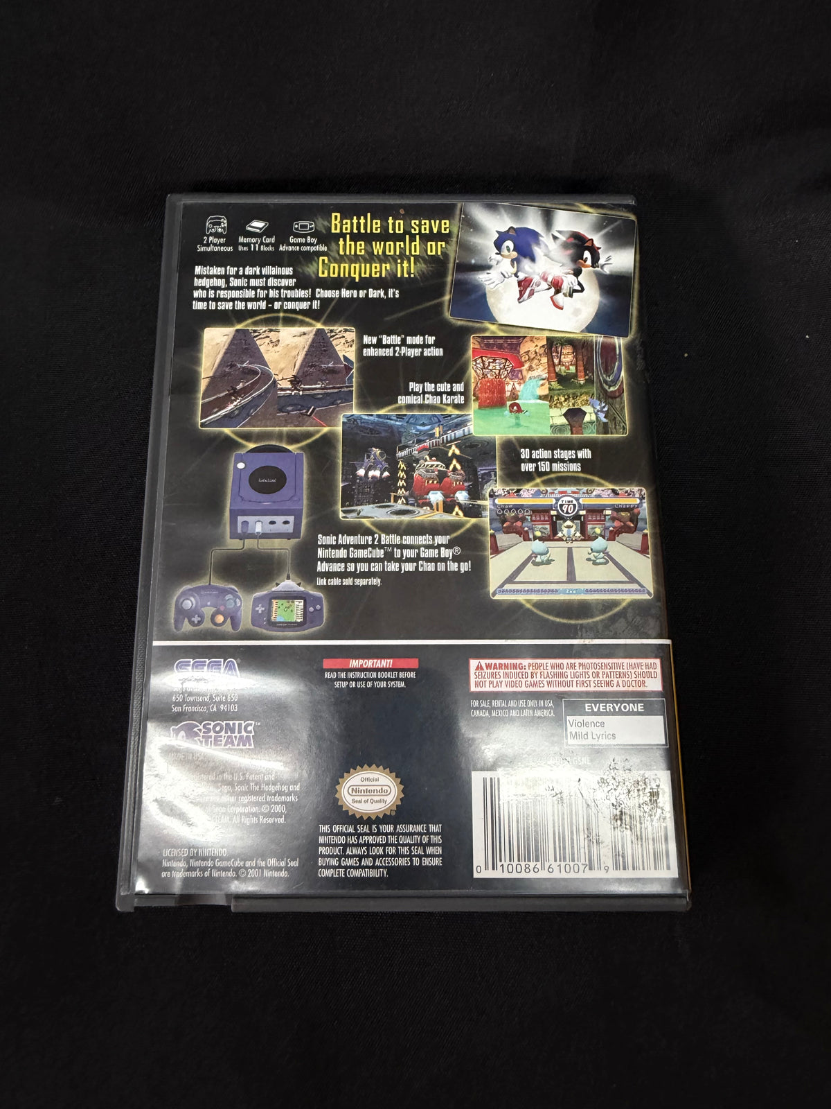 Sonic Adventure 2 Battle (Nintendo Game Cube)