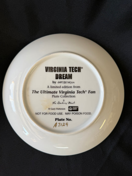 Virginia Tech "Dream" Porcelain Collectible Plate