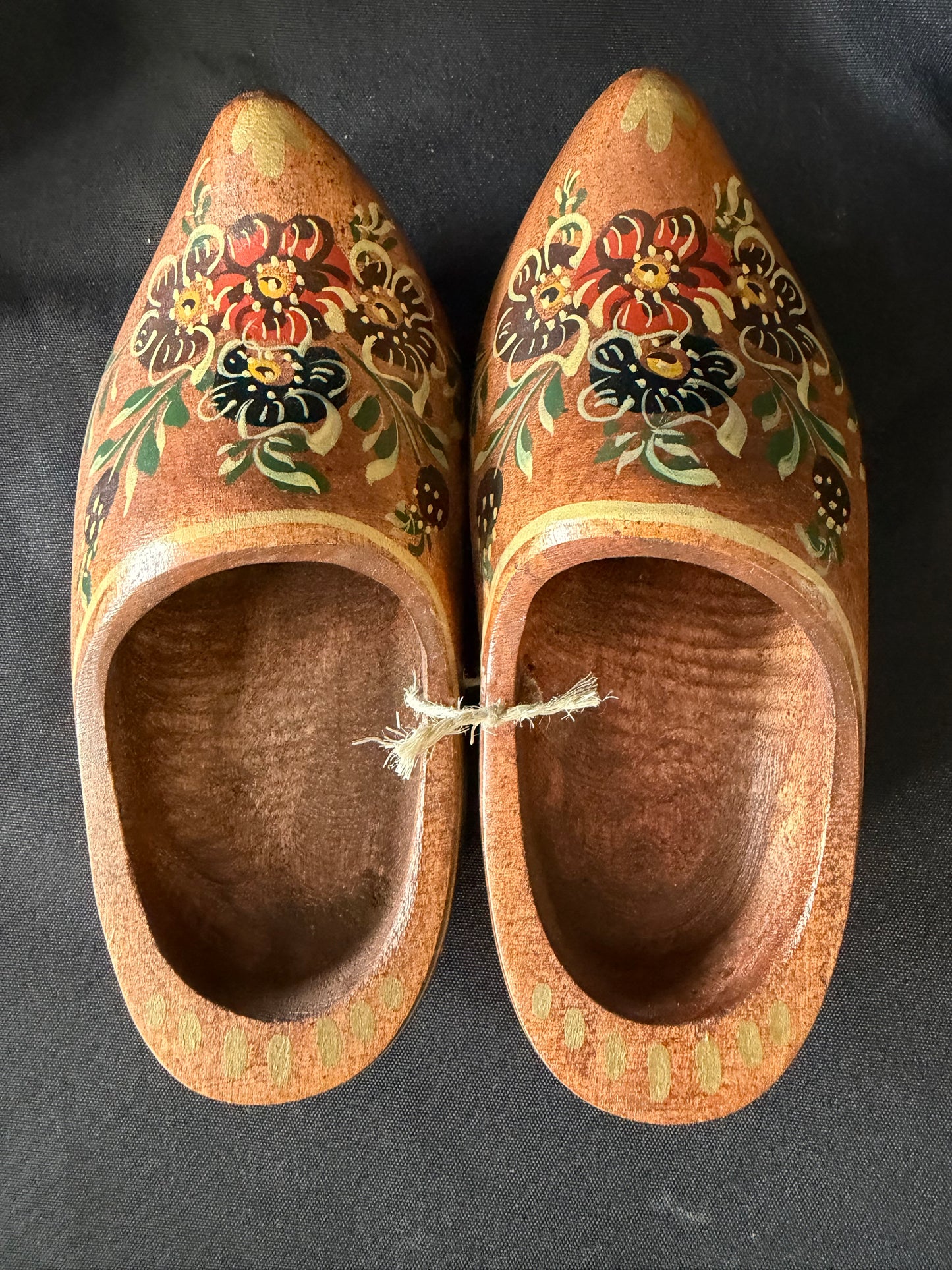 Hand-painted Wooden Dutch Clogs - Made in Hindeloopen
