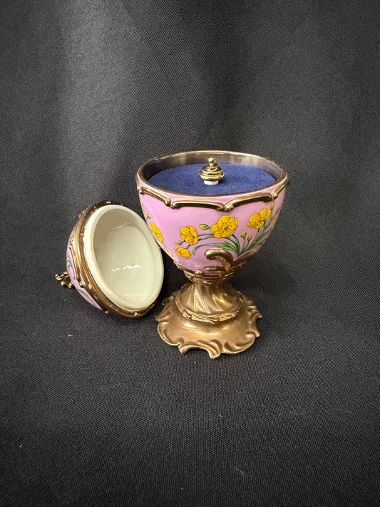 House of Fabergé "Buttercup" Musical Egg - Pink