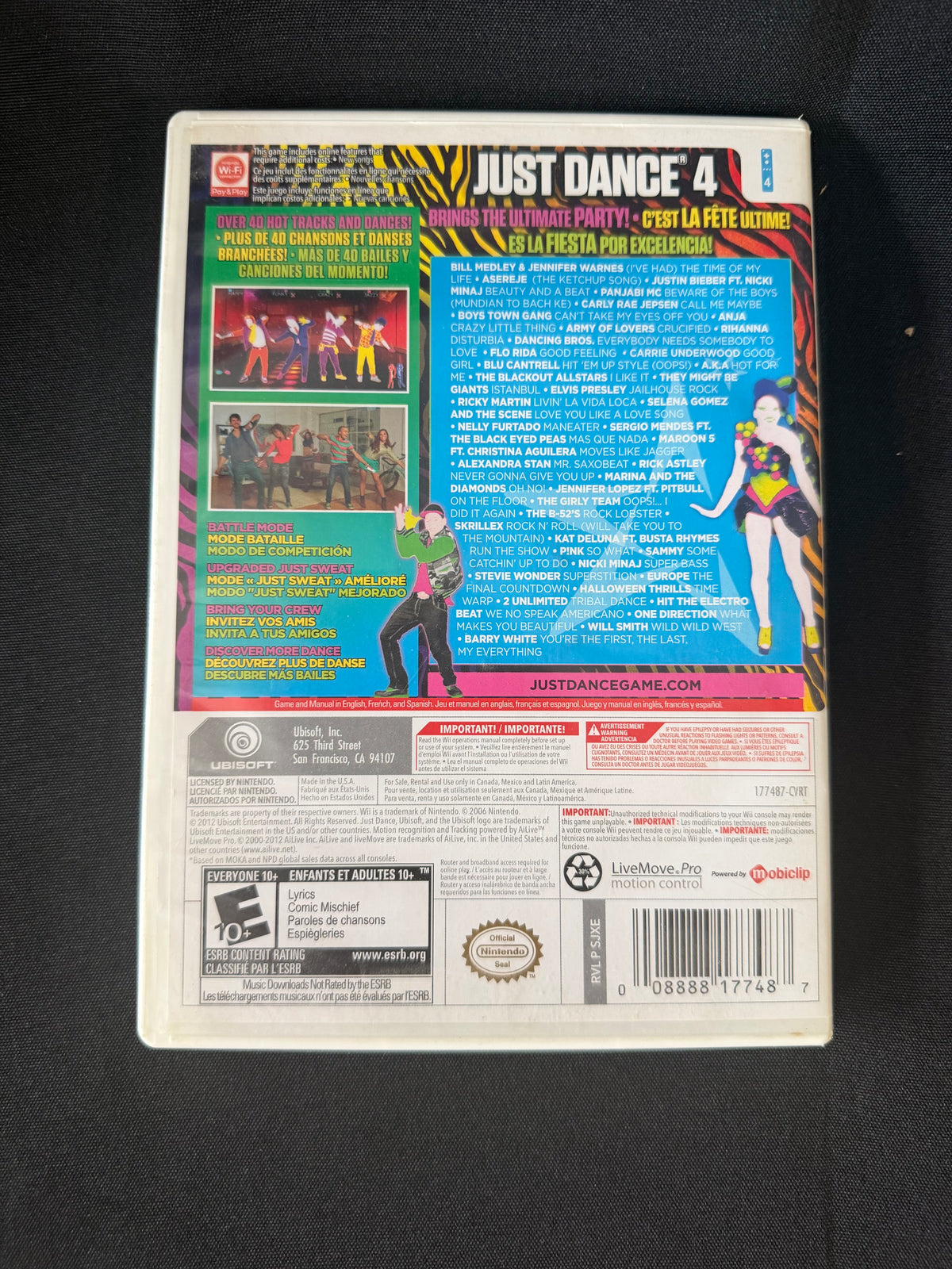 Just Dance 4 (Nintendo Wii)
