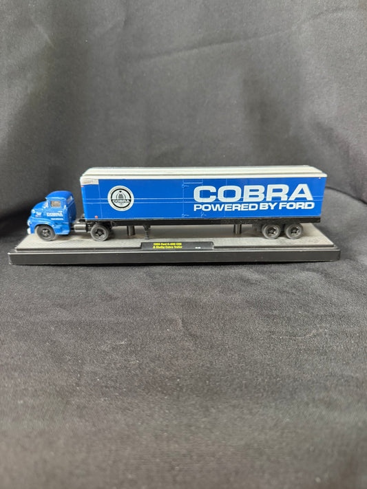 M2 Machines 1956 Ford C-500 COE & Shelby Cobra Trailer