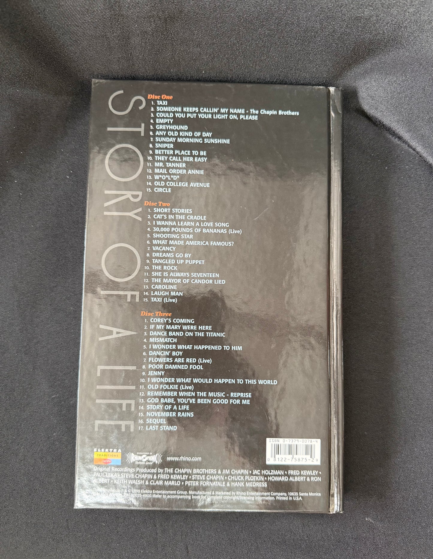 Harry Chapin — "Story of a Life" 3-CD Hardcover Book Set