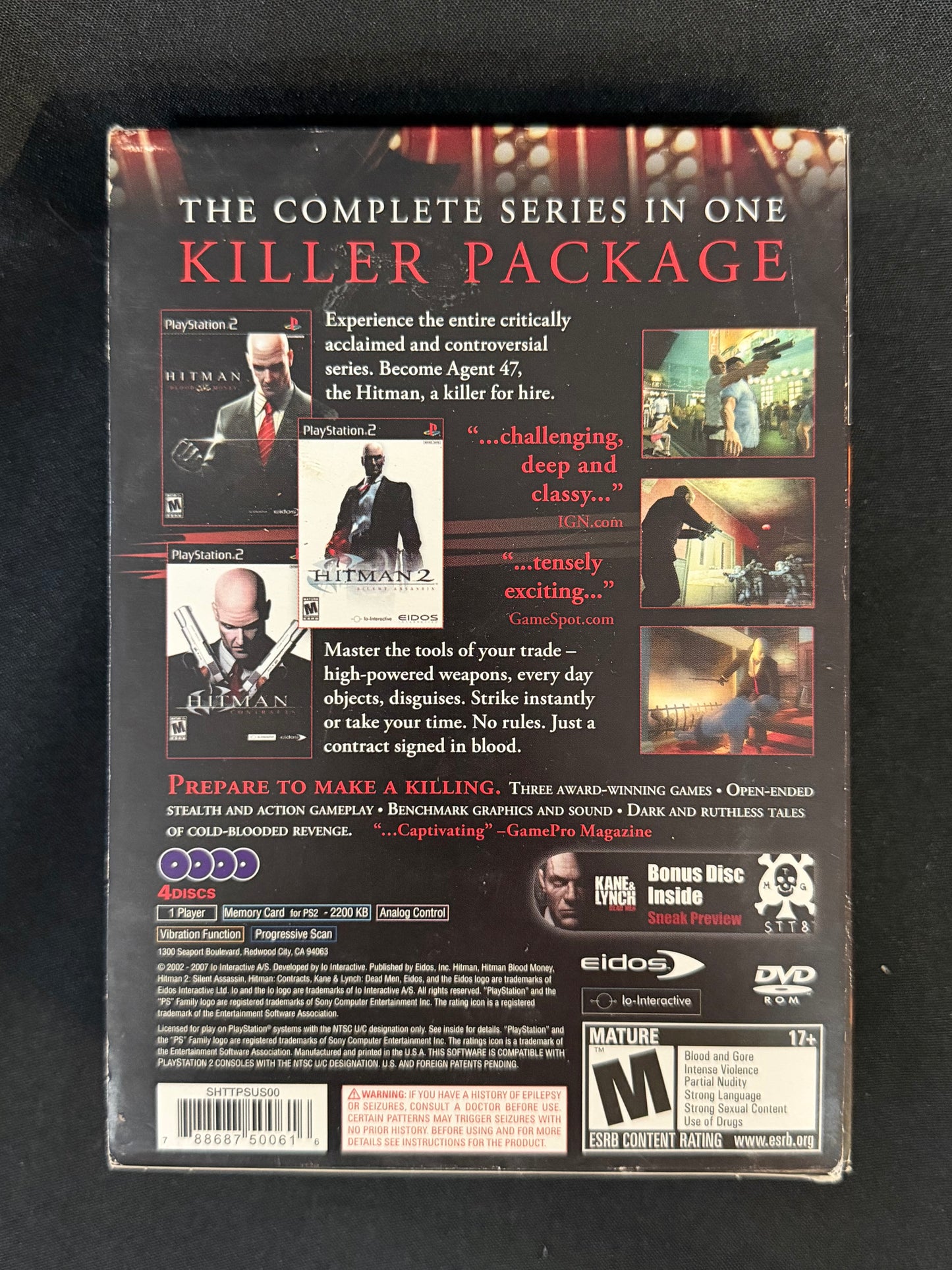 Hitman Trilogy — PlayStation 2 (PS2)