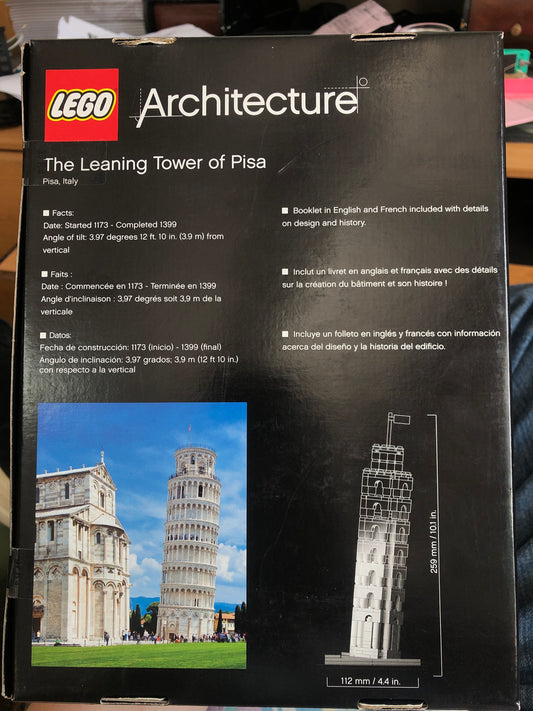 LEGO Architecture 21015 -- The Leaning Tower of Pisa (Retired Set)
