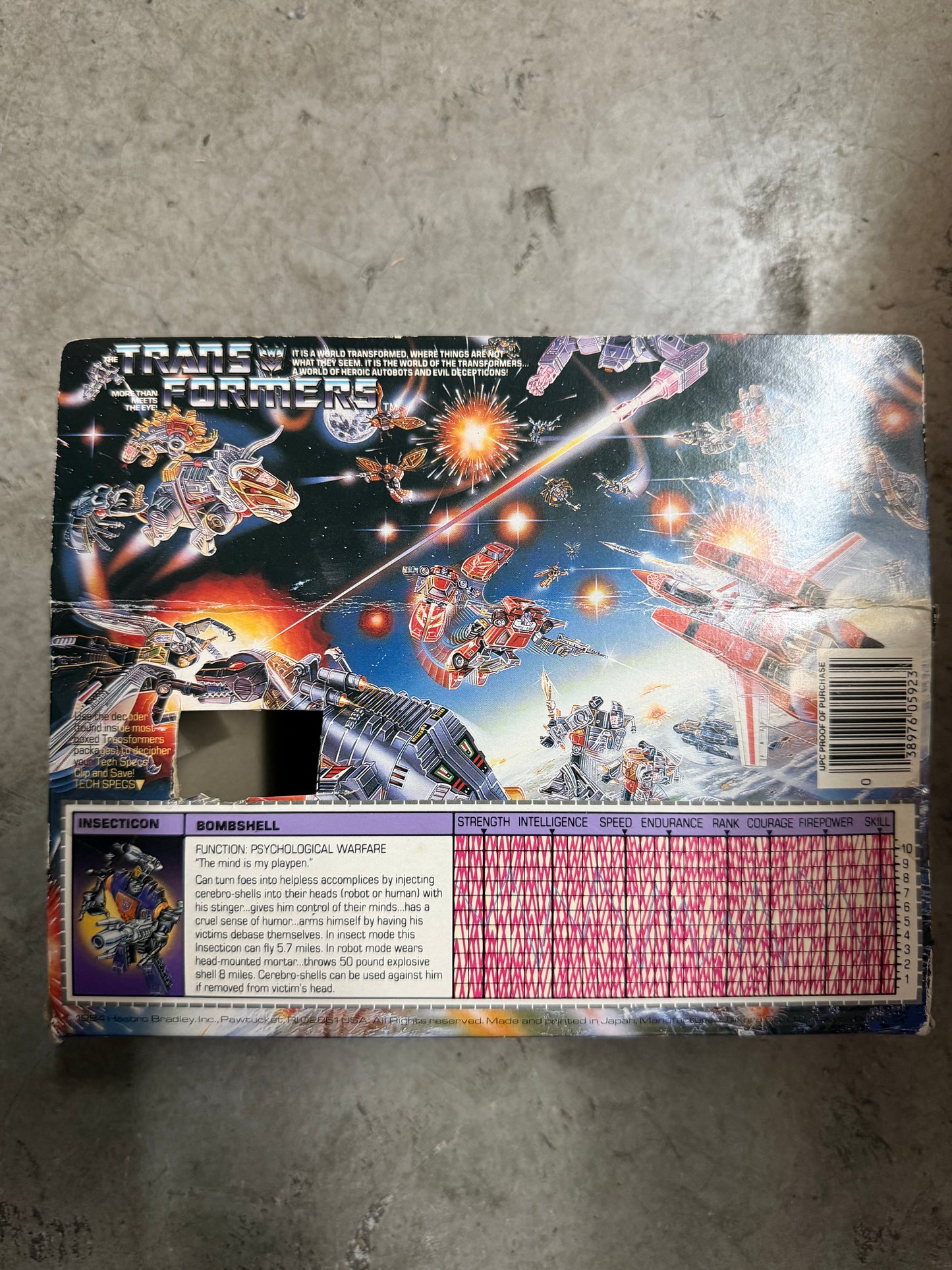 Vintage Transformers Generation 1 Insecticon Bombshell - Hasbro
