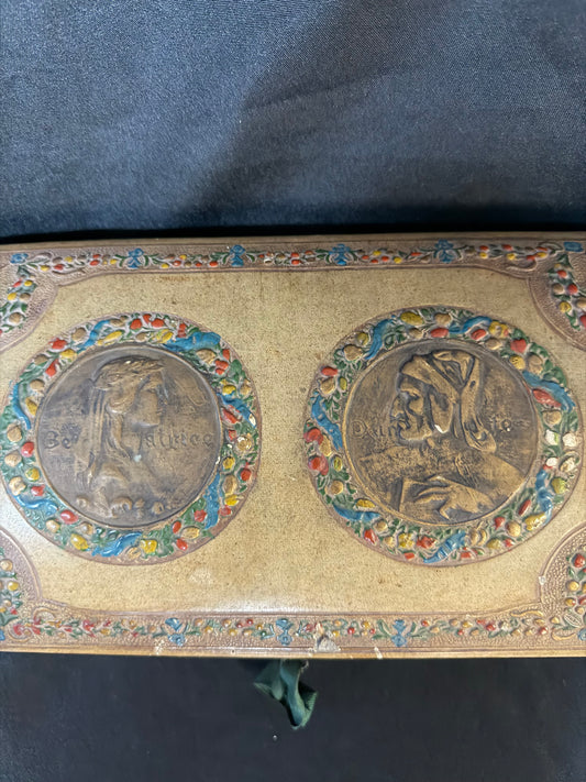 Vintage Jewelry Box - featuring Beatrice & Dante Portraits