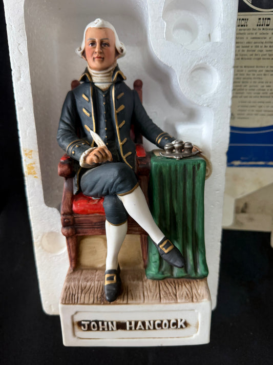 John Hancock 1976 McCormick Bicentennial Series Decanter Empty