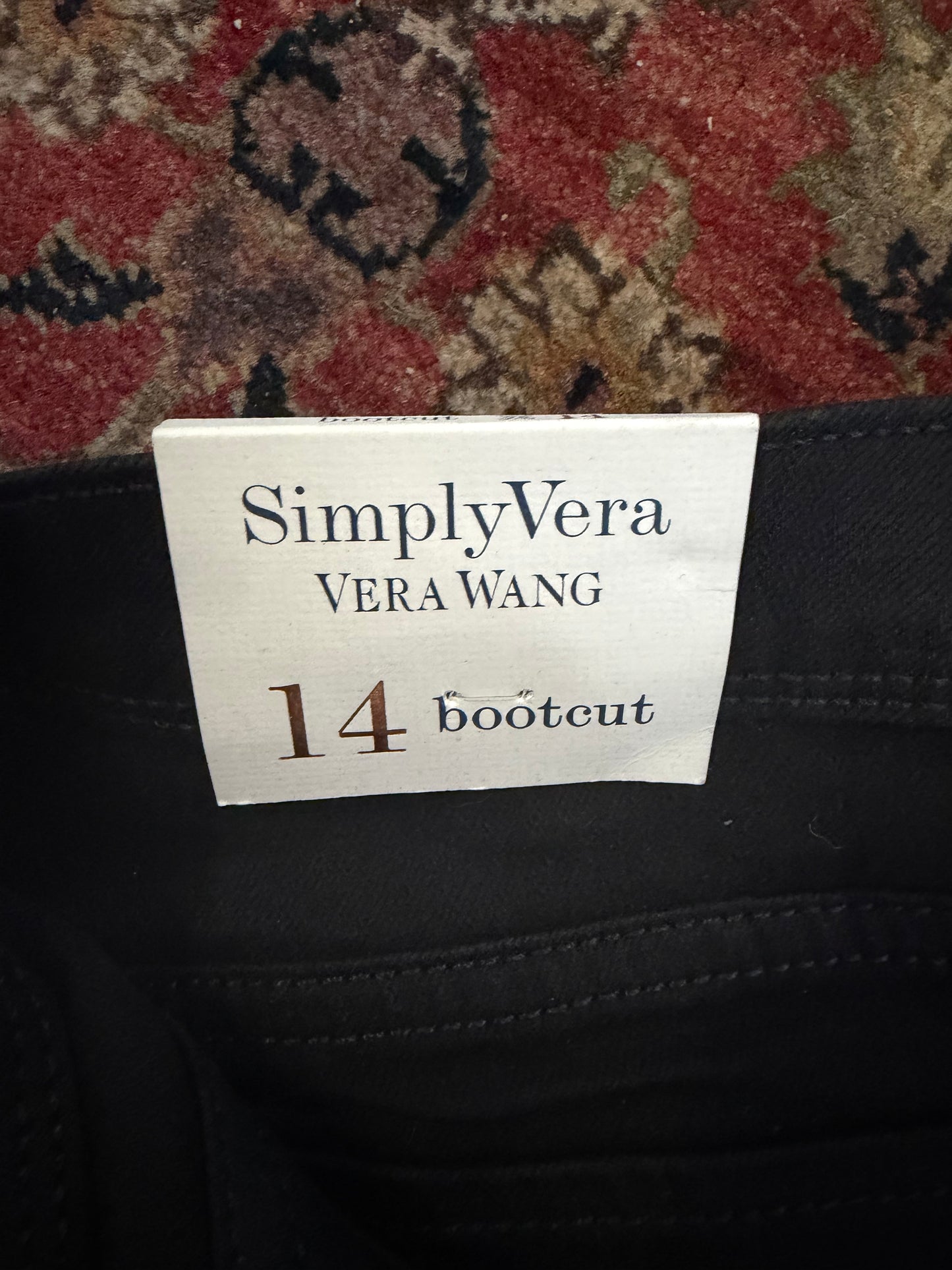 Simply Vera Black Bootcut Jeans