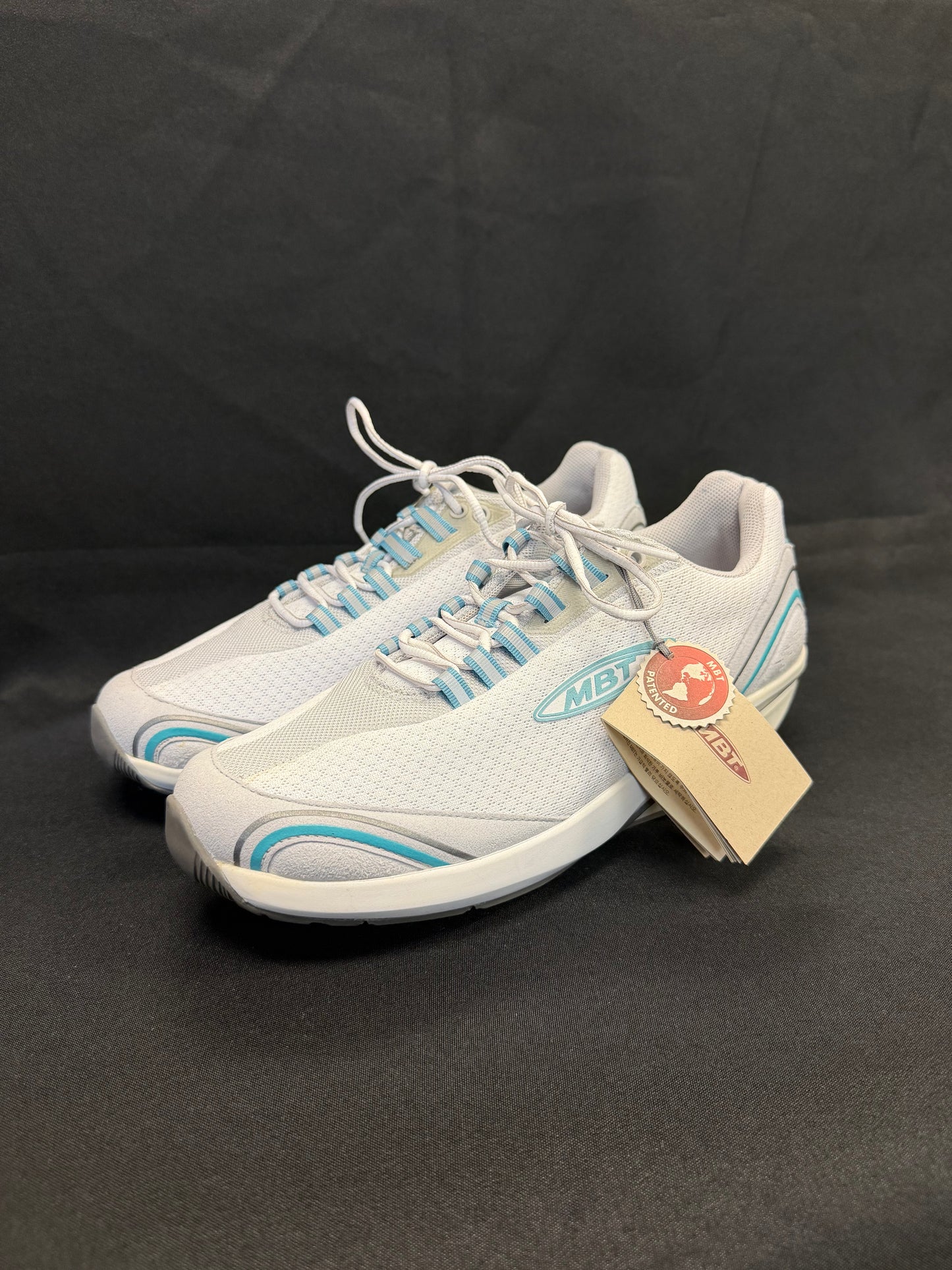 MBT Mahuta Walking Shoe (White w/ Light blue lining)
