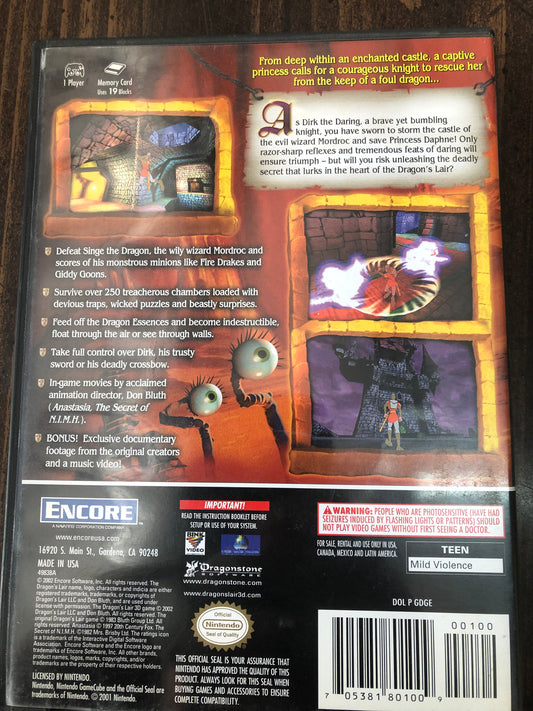 Dragon's Lair 3D: Return to the Lair (Gamecube)