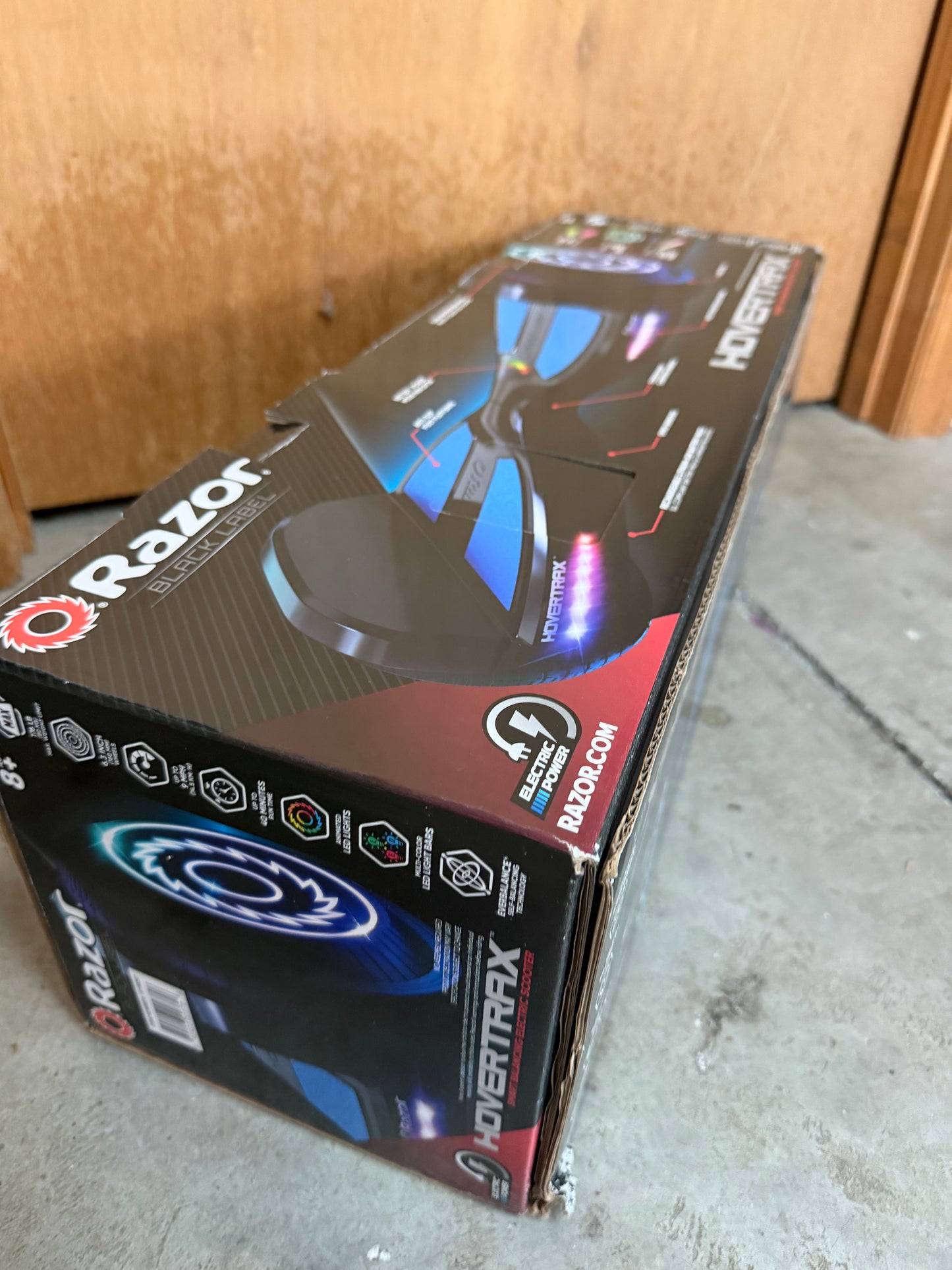 Razor Black Label Hovertrax- Black with Decals, Self- balancing Electric Scooter