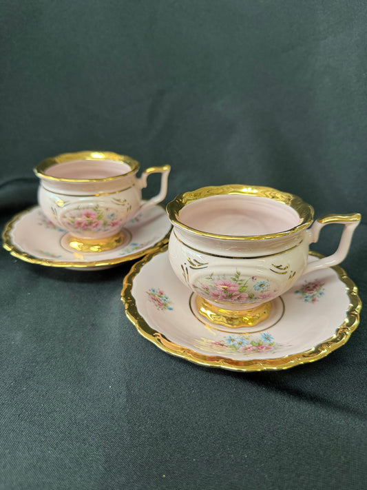 Amfora Bohemia Porcelain Tea Set - Pink