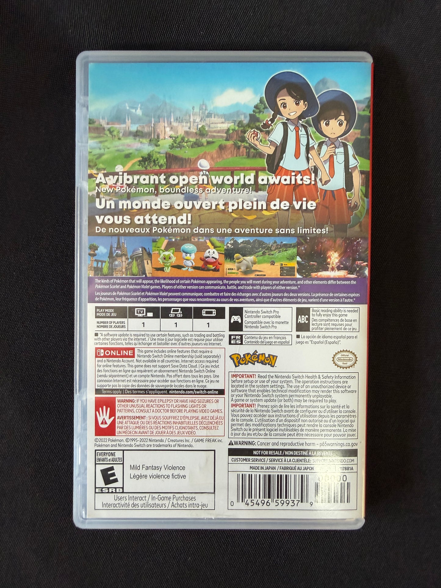 Pokemon Scarlet - Nintendo Switch