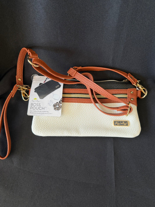 Itzy Ritzy Boss Pouch Wristlet Crossbody Belt Bag Includes Crossbody Strap