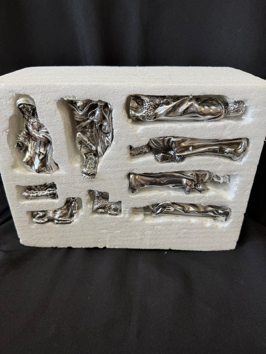 International Silver Company — Silver Plated Christmas Nativity Set (10 Pieces)