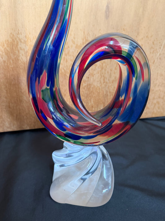 Murano Glass Art Sculpture - Attributed to Italian artist Fulvio Bianconi