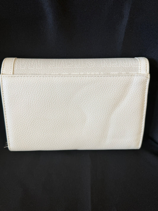 Steve Madden — White Monogram Logo Crossbody Bag