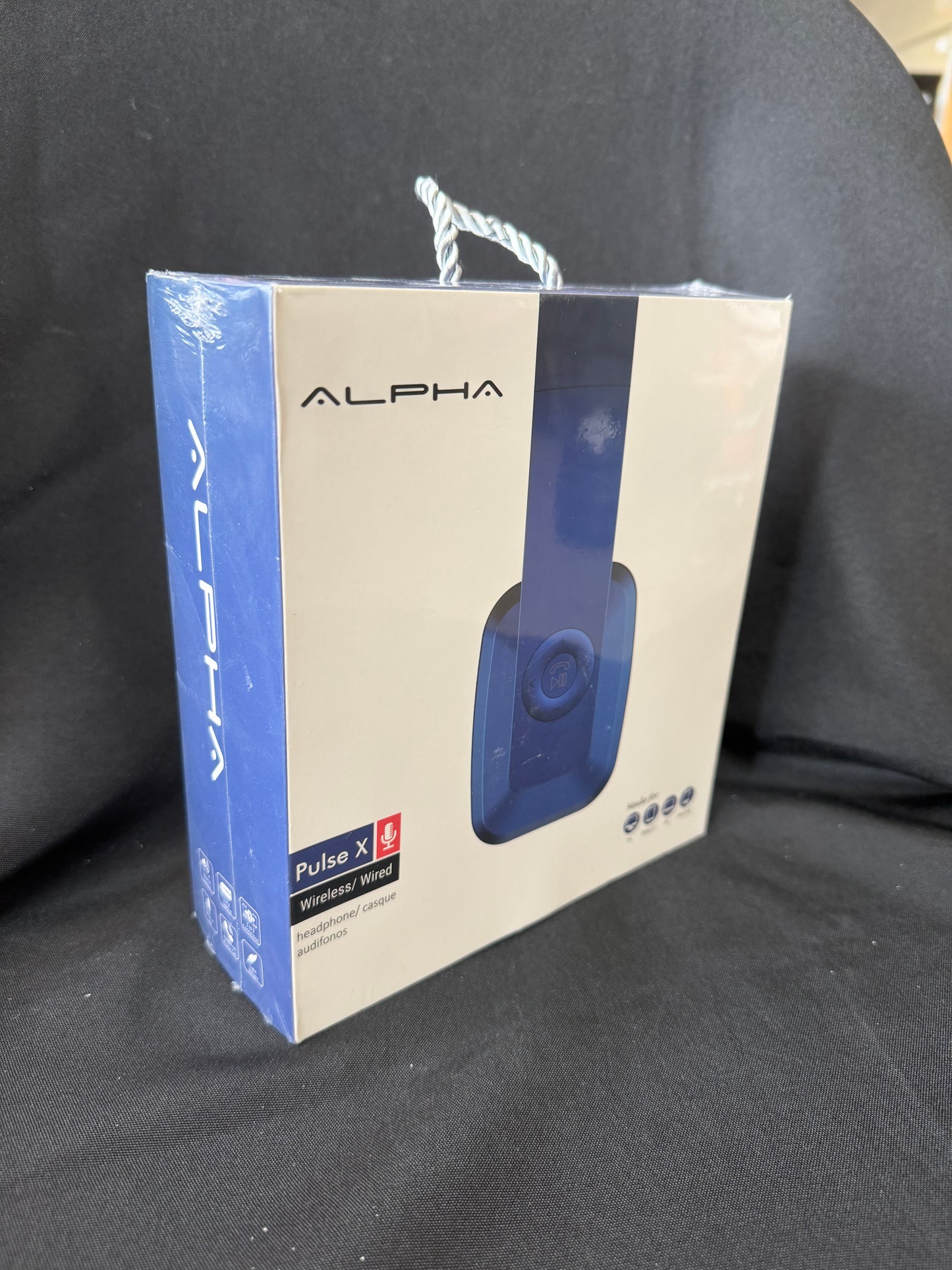 Alpha Pulse X Wireless/Wired Headphones — Blue (Brand New in Sealed Box)