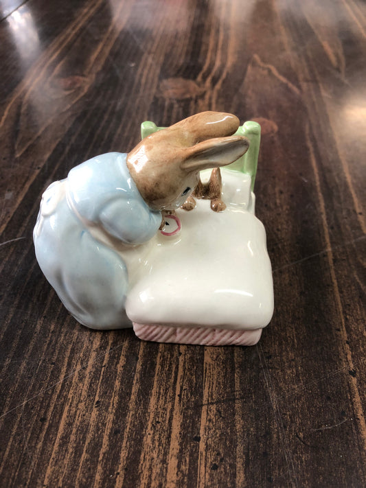 Beswick Royal Doulton Peter Rabbit Figurine - "Peter in Bed"