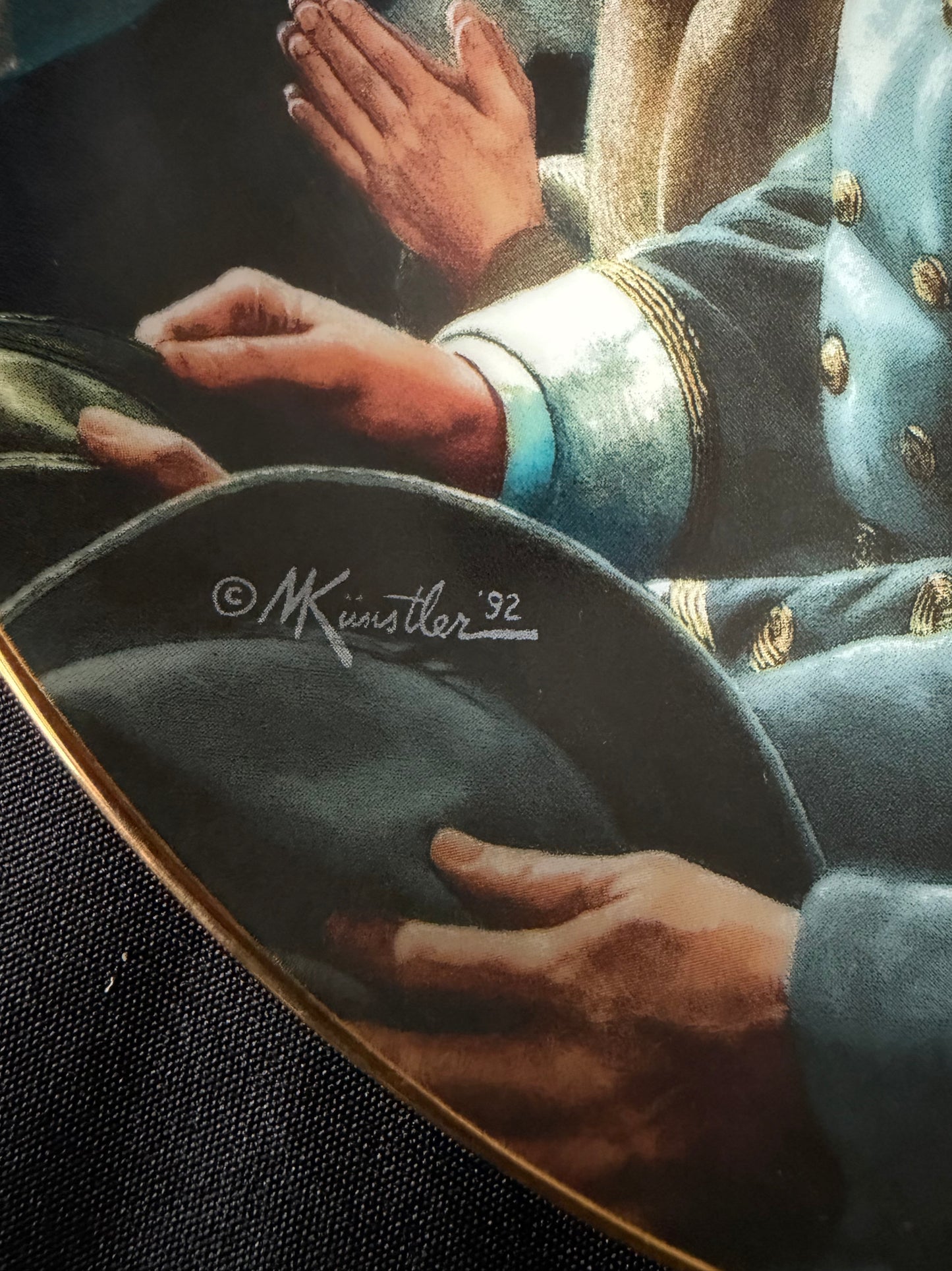 Danbury Mint Collectibles Plate: "The Generals were Brought to Tears"