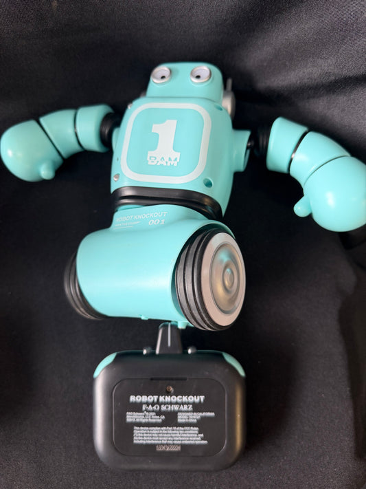 FAO Schwarz — Robot Knockout Remote-Controlled Robots (Blue & Red, with Controllers)