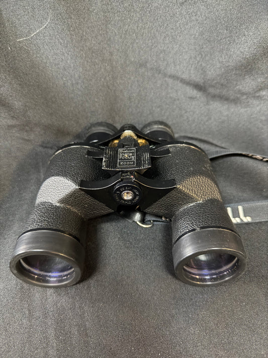 Vintage Bushnell Insta-Focus Binoculars 7x21 Zoom - with Leather Case
