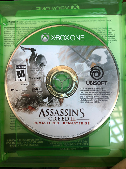 Assassin's Creed 3 Remastered (Xbox One)