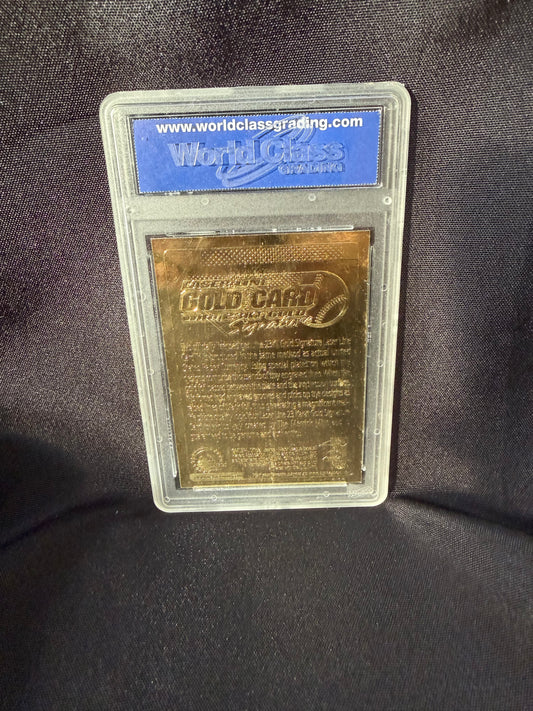2004 Merrick Mint Derek Jeter Laser Line 23k Gold Signature Edition — GEM MT 10