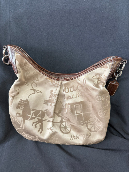 Coach Horse & Carriage Brown Shoulder Bag