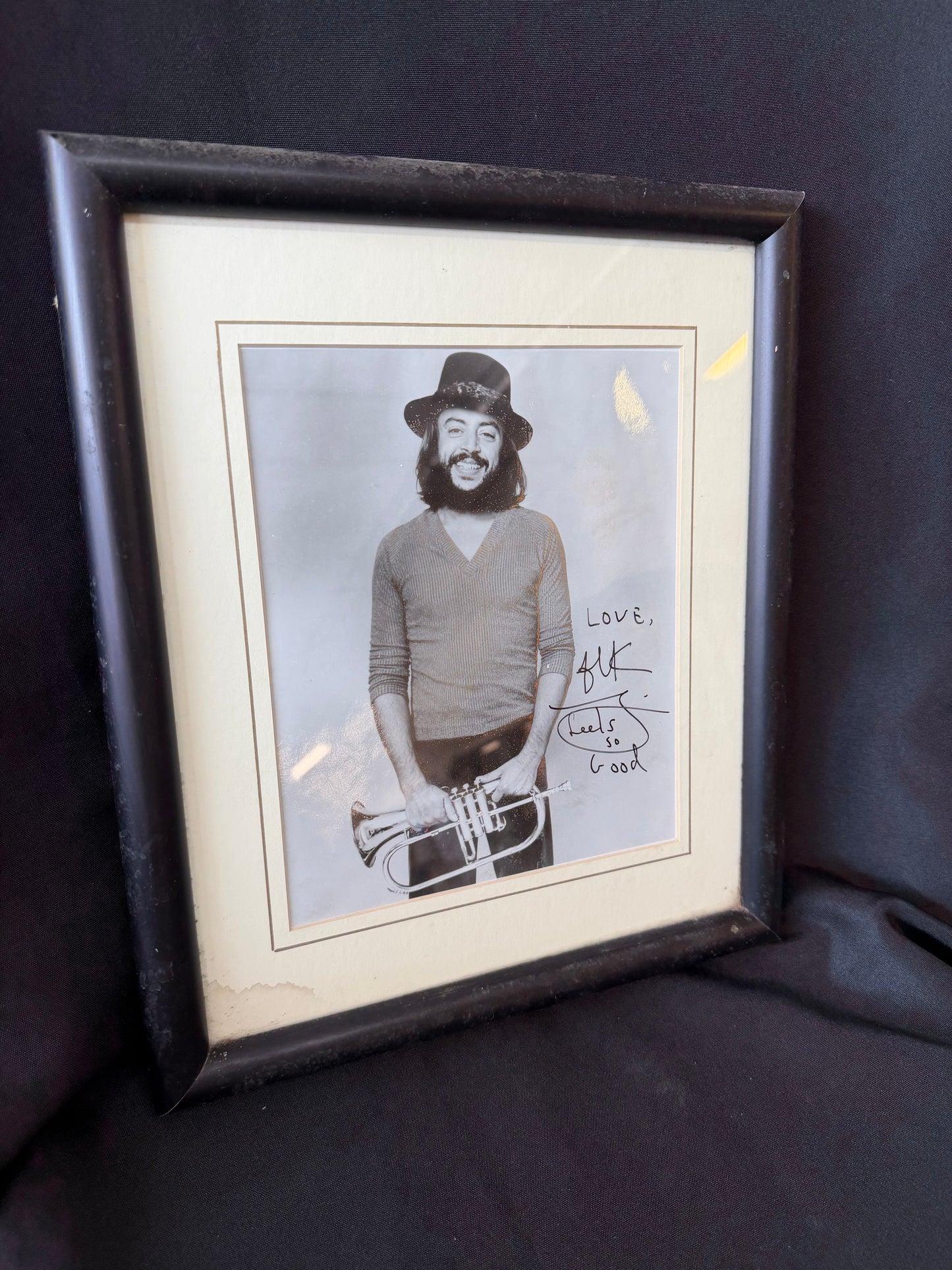 Chuck Mangione Press Photo — Autographed "Love Feels So Good"