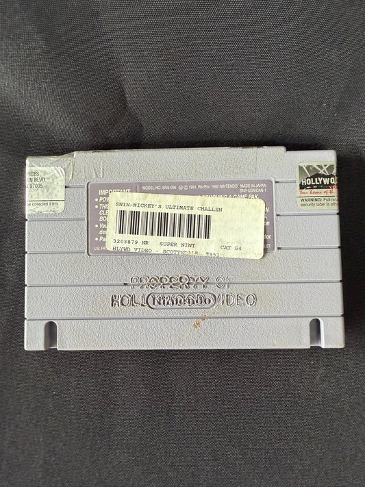 Mickey's Ultimate Challenge — Super Nintendo (SNES, 1994: Tested & Working)