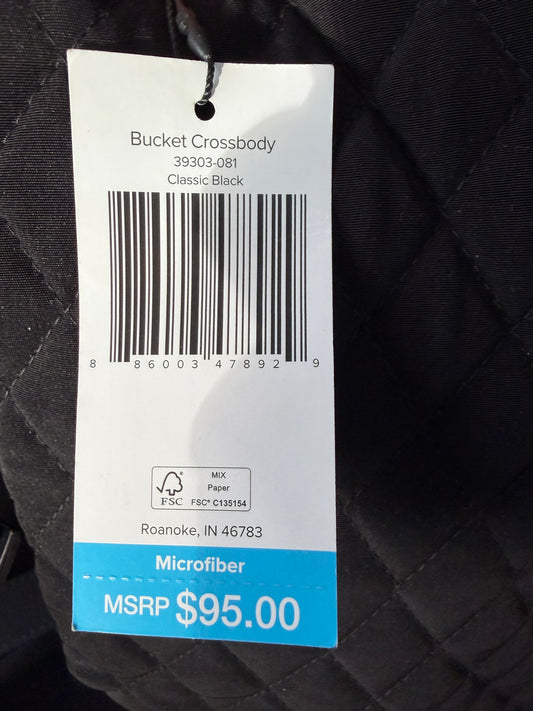 Vera Bradley Quilted Bucket Crossbody Bag - Classic Black 39303-081