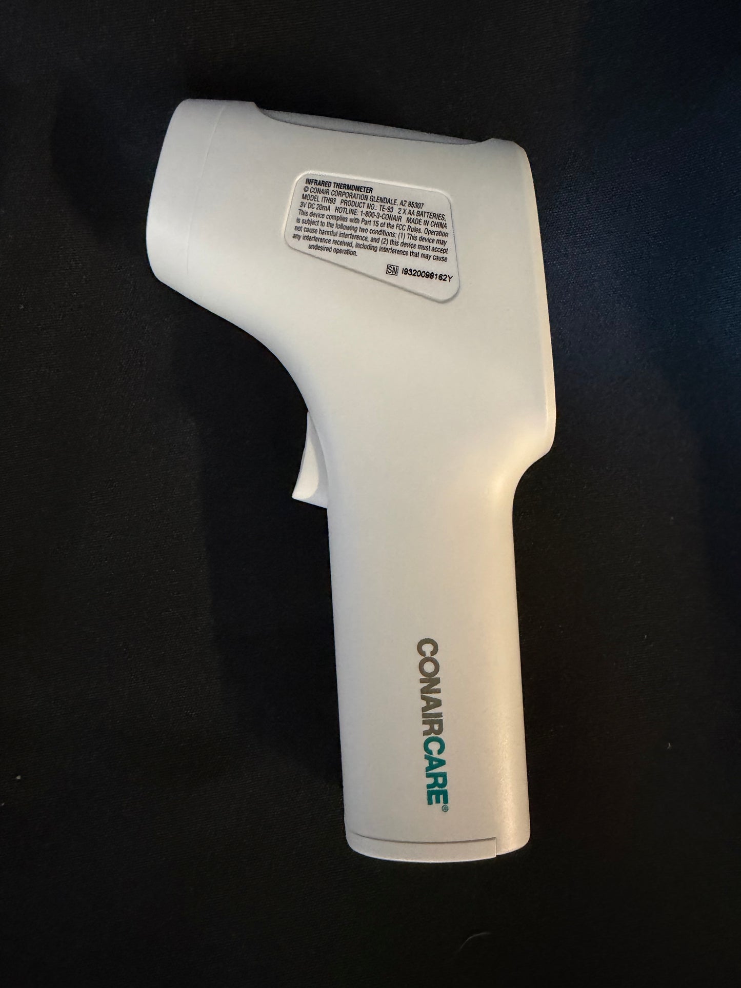 ConairCare Infrared Thermometer for Forehead - tested