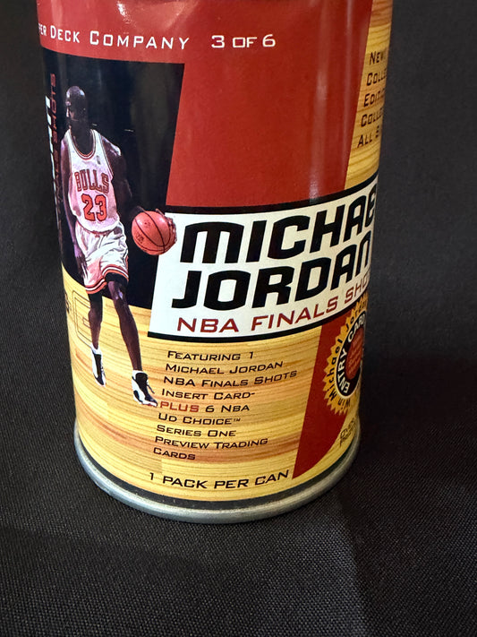 Michael Jordan — NBA Finals Shots Insert Can #3 (Sealed, Upper Deck Choice, Chicago Bulls)