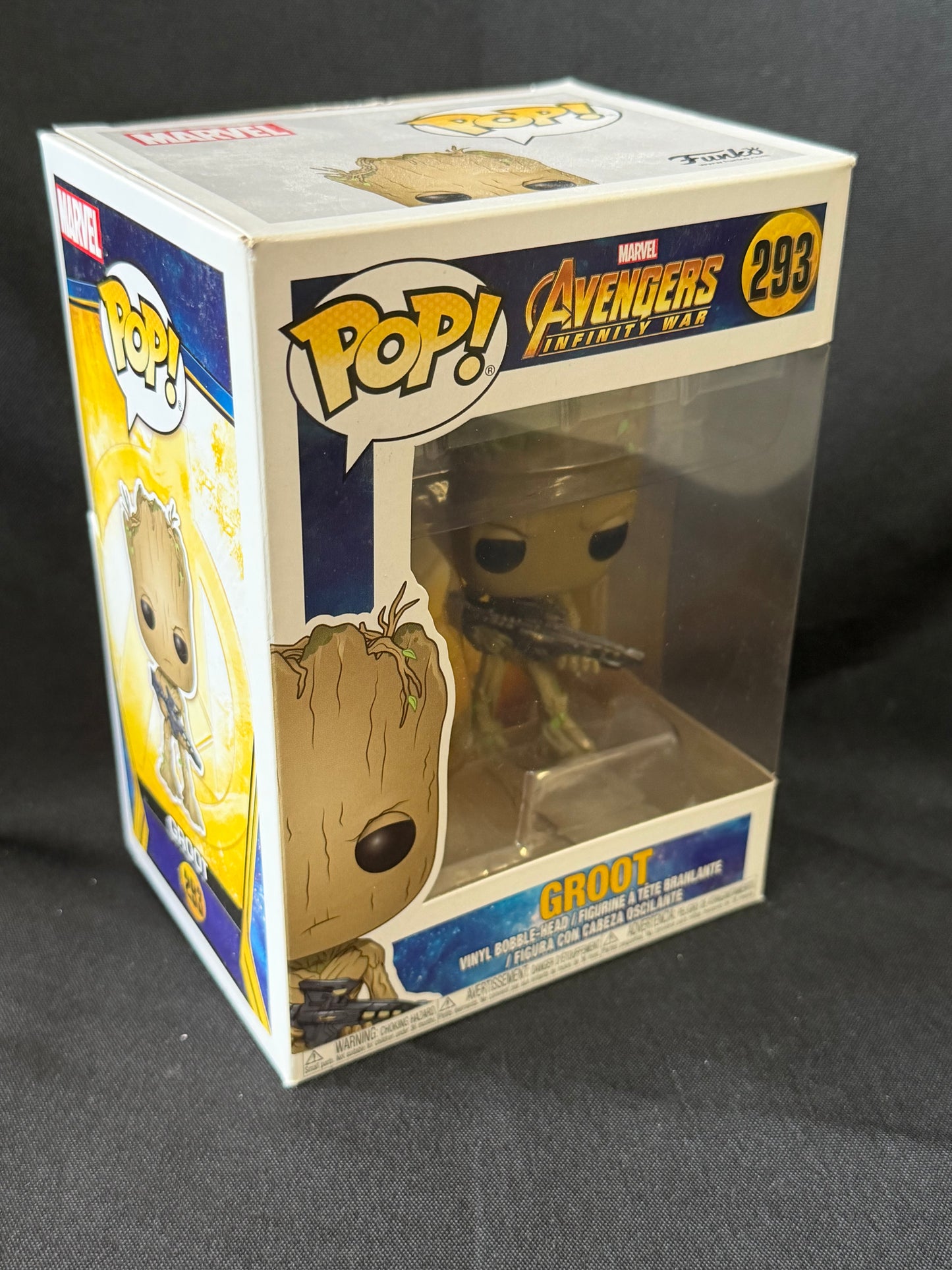Funko Pop! Marvel — Groot #293 with Blaster (Avengers: Infinity War)