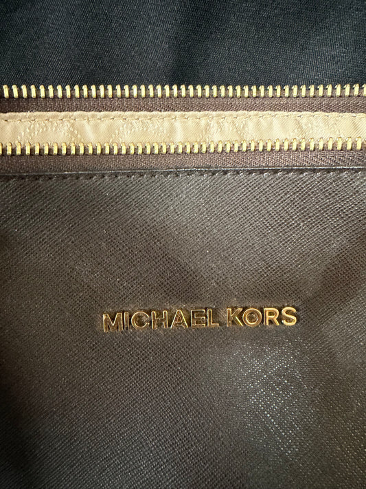 Michael Kors Brown Leather Tote Bag