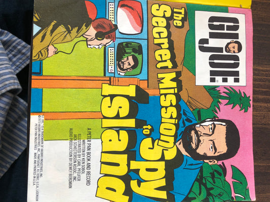 GI Joe Book and Vinyl Record -- "The Secret Mission to Spy Island"
