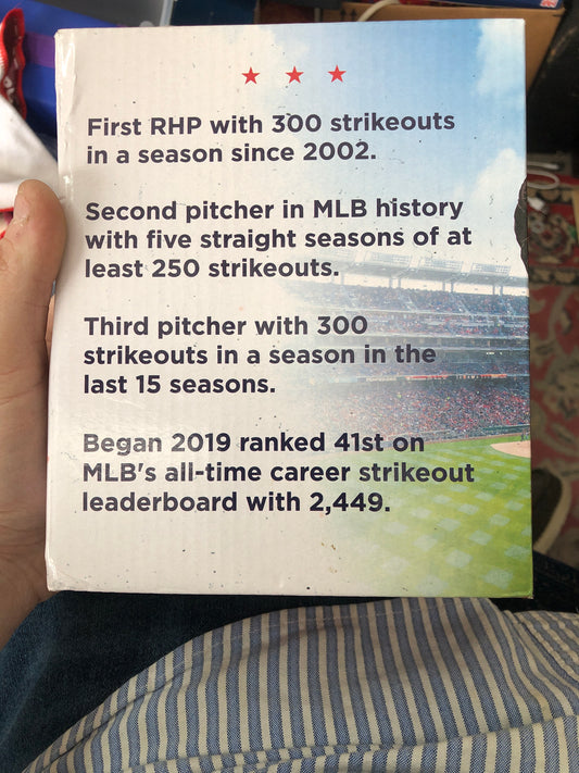 2019 Max Scherzer Washington Nationals Bobblehead