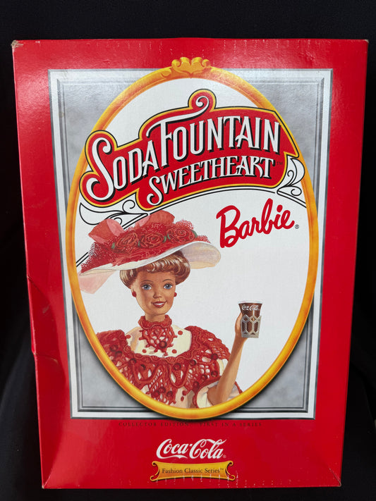 1996 Mattel Coca-Cola Soda Fountain Sweetheart Barbie Doll