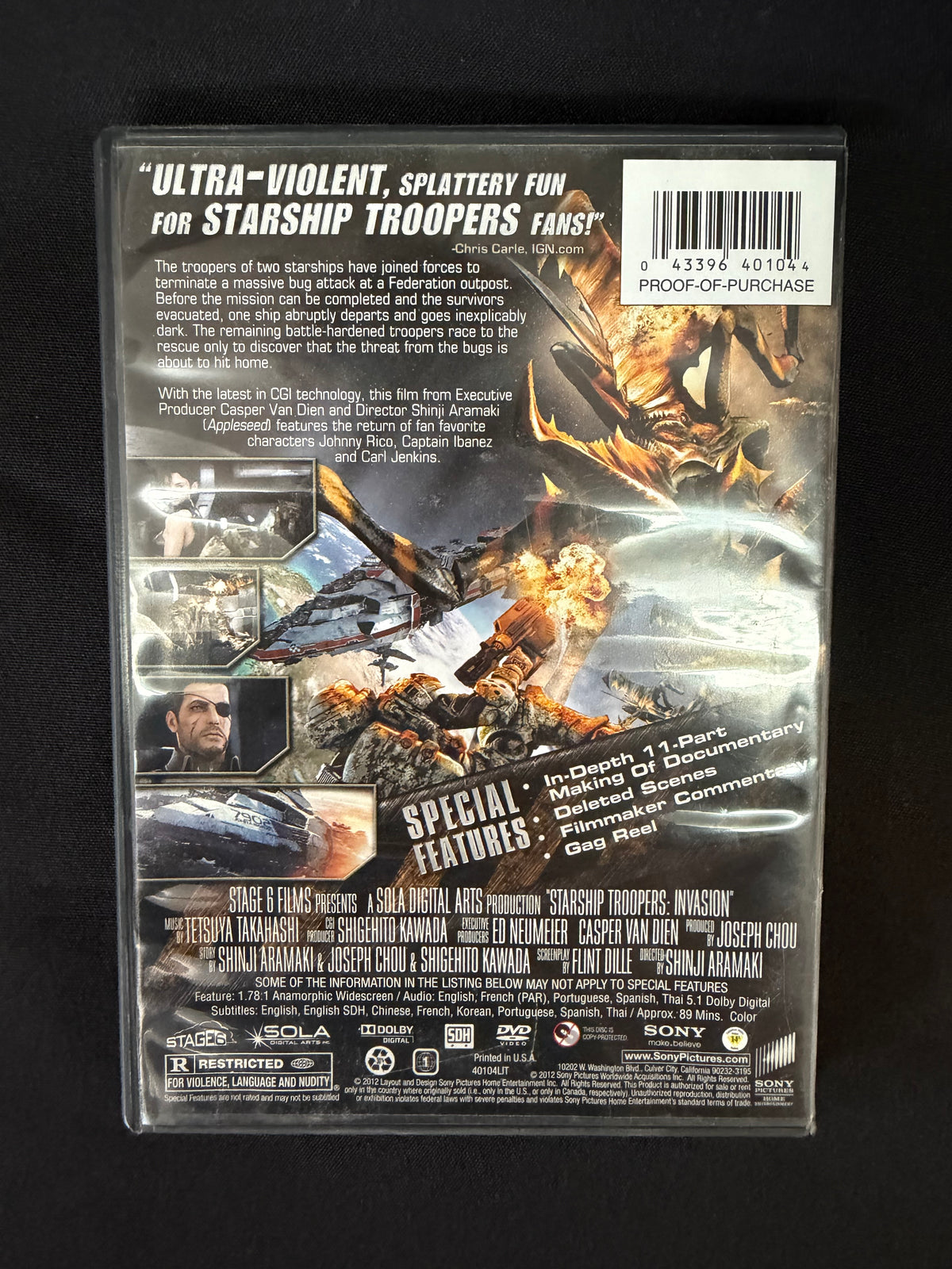 Starship Troopers: Invasion (DVD, 2012)