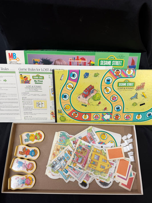 Vintage 1986 Sesame Street "My First Games: Lost & Found" — Milton Bradley (Complete)