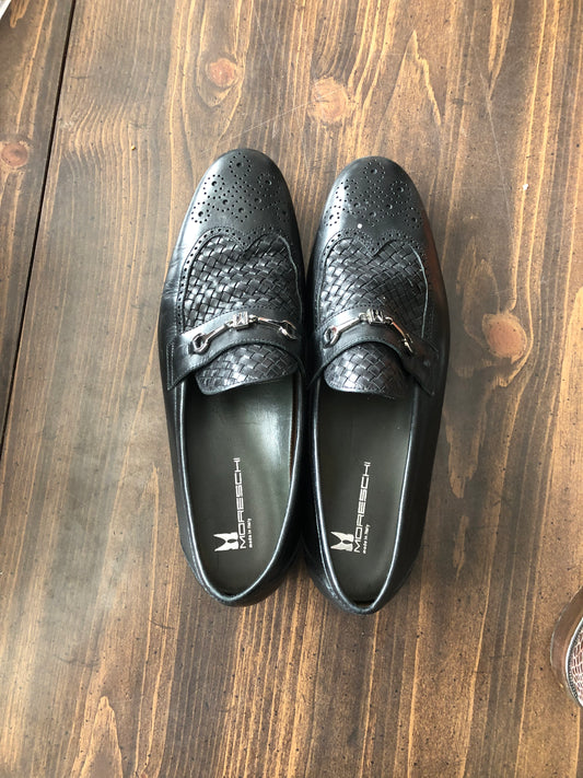 Moreschi Black Italian Loafers
