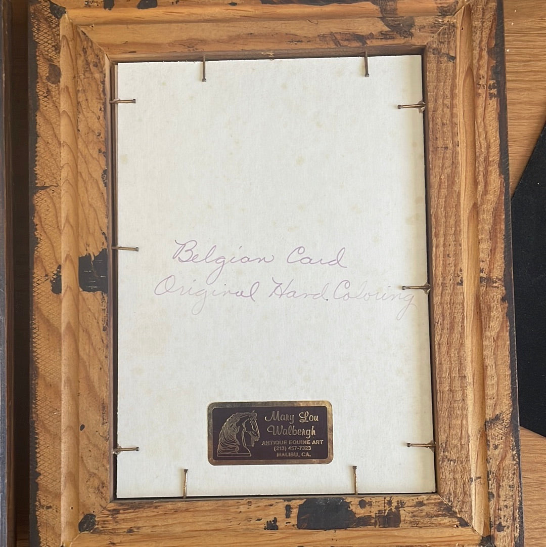 Antique Equine Art Set of 2 Postcards