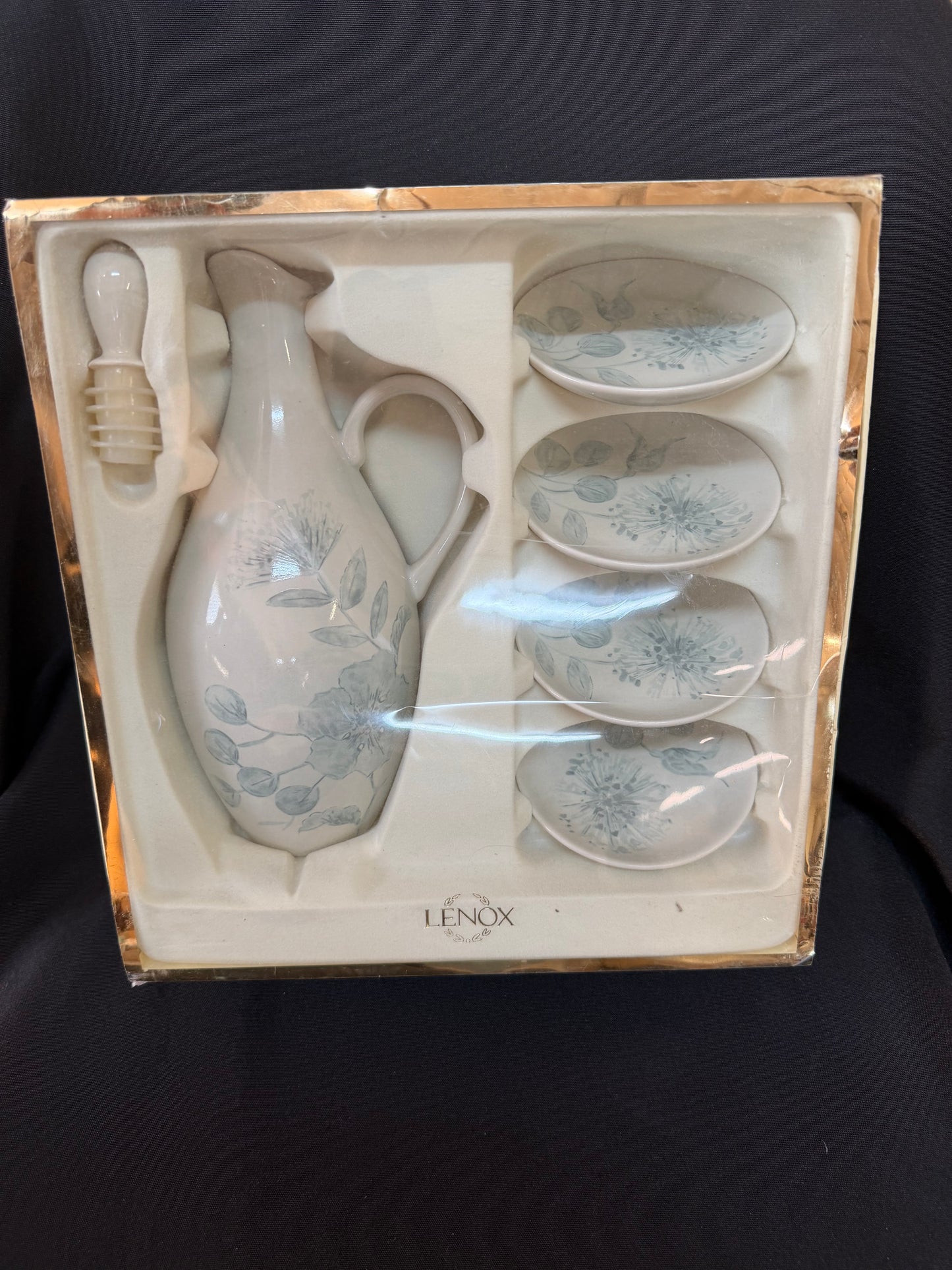 Lenox Dimensions Everyday Thistle Oil Bottle 6-Piece Gift Set — In Original Box