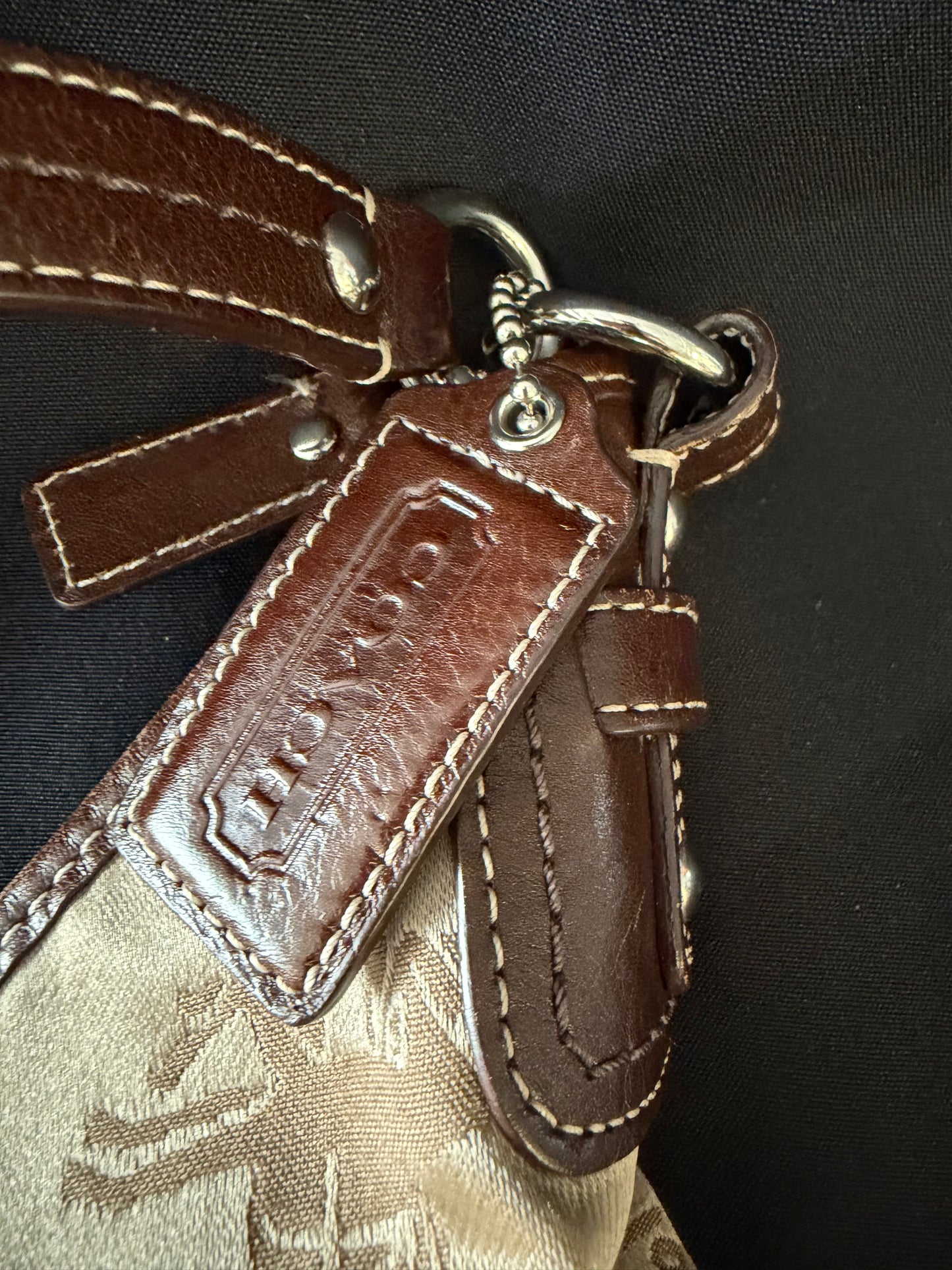 Coach Horse & Carriage Brown Shoulder Bag