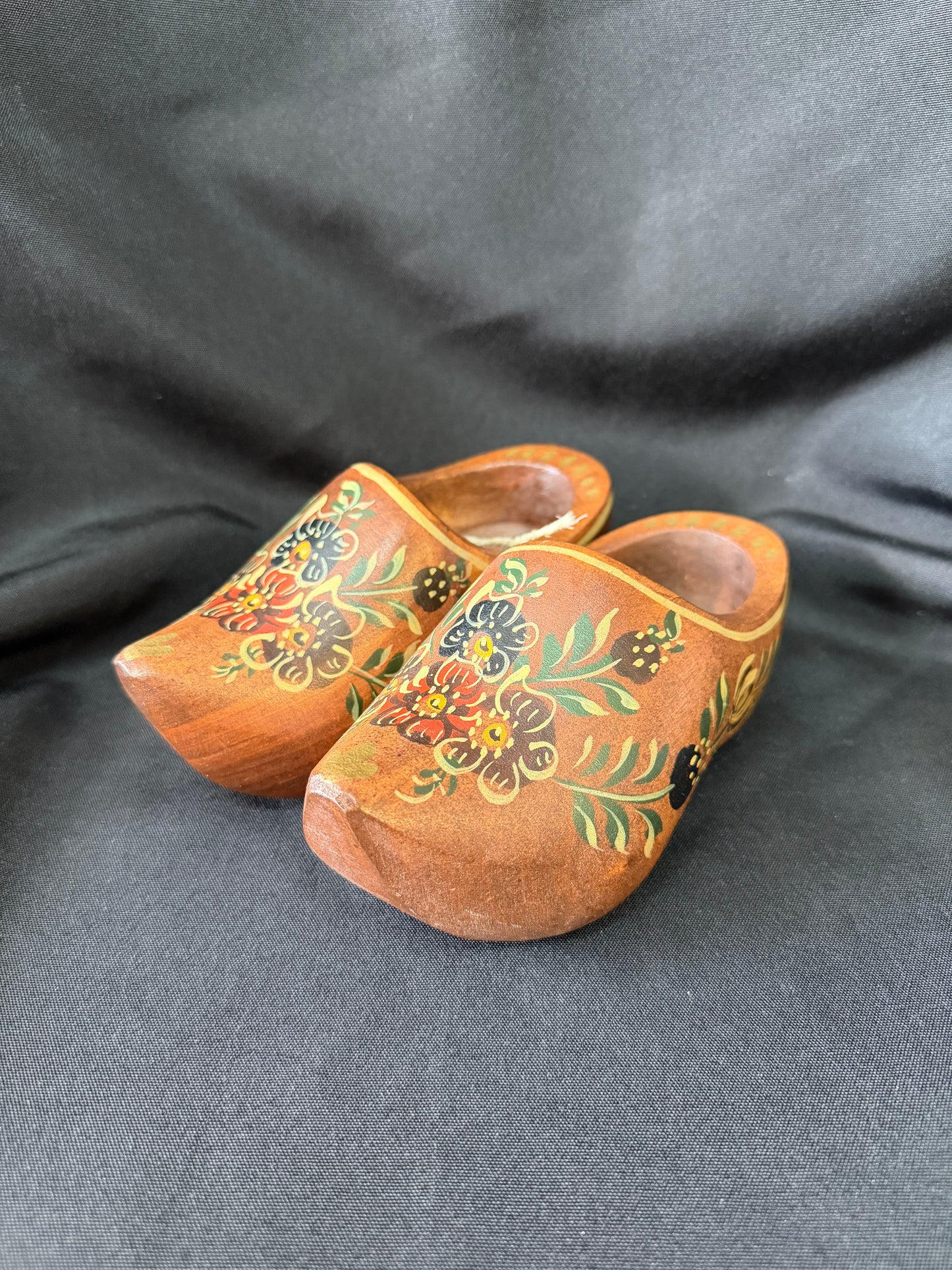 Hand-painted Wooden Dutch Clogs - Made in Hindeloopen