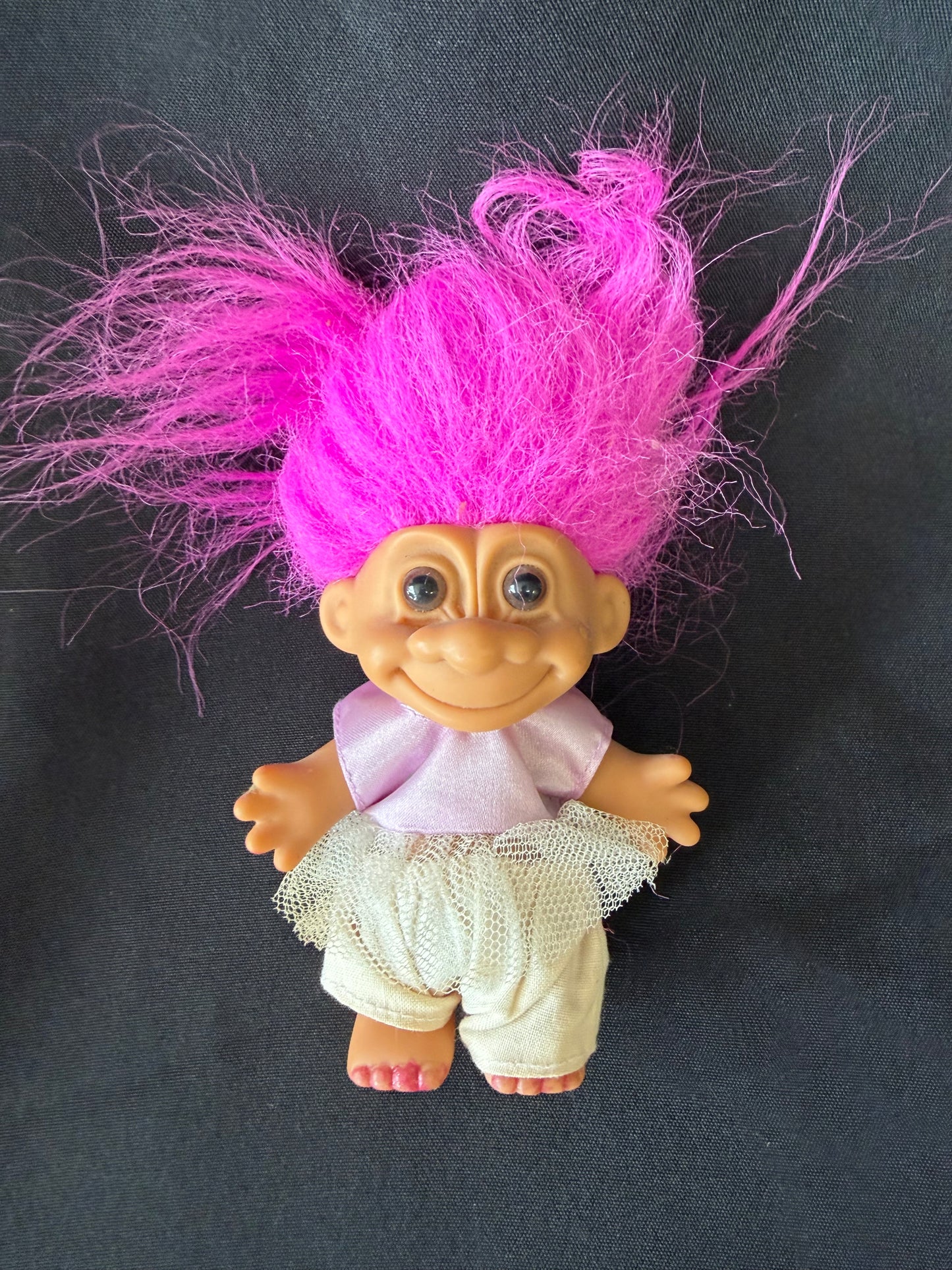 Set of 2 Russ Berrie Troll Dolls — “Lucky Nurse” & Dressed